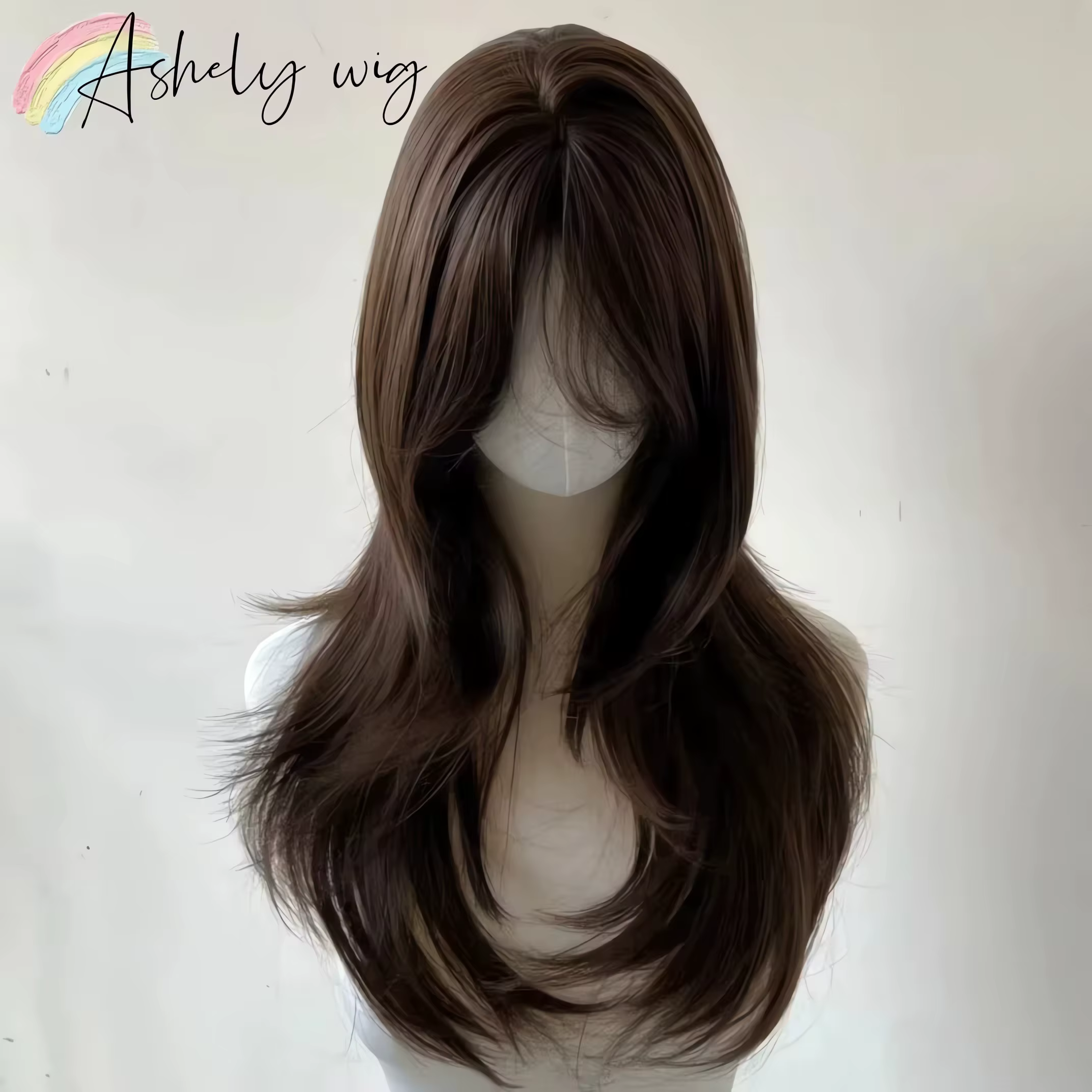 Perruque marron Ashely pour femmes