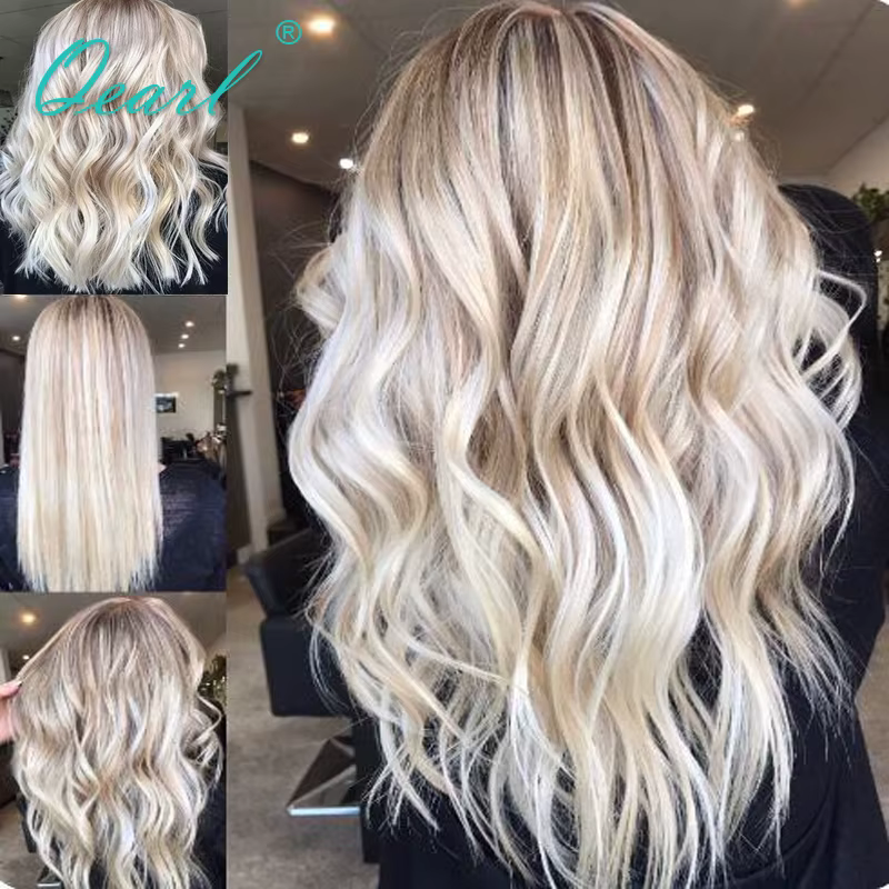 Qearl-Perruque de Cheveux Humains Naturels