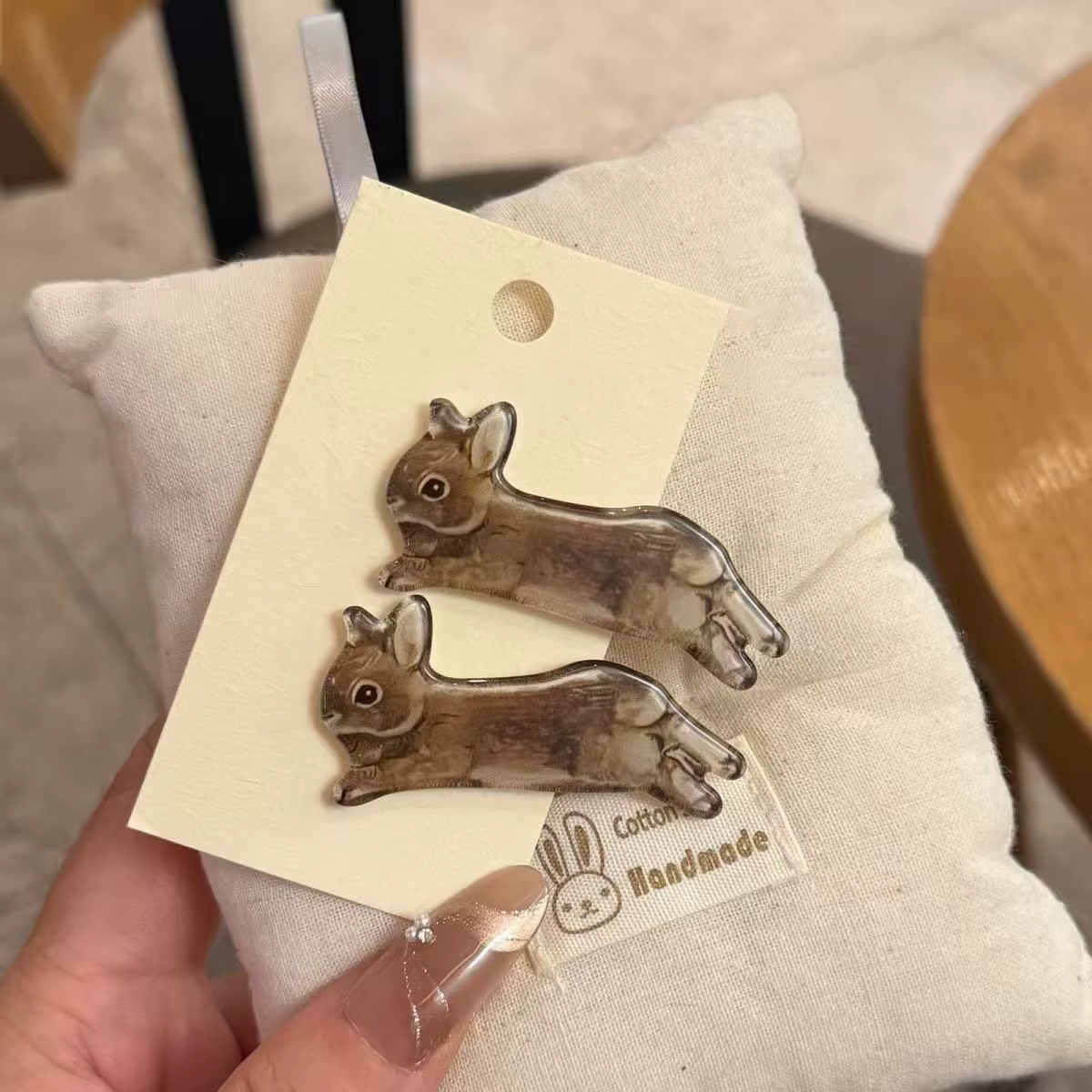 Ensemble de pinces à cheveux lapin Kawaii