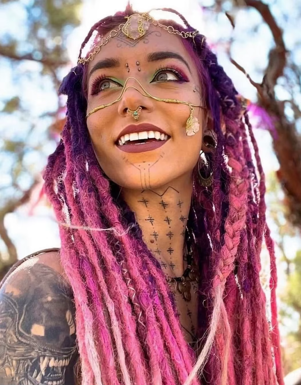 Extensions de dreadlocks synthétiques 24 pouces