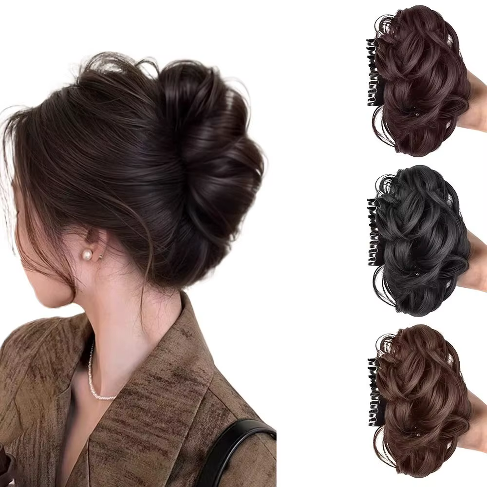 Outils pour cheveux, pince à chignon synthétique