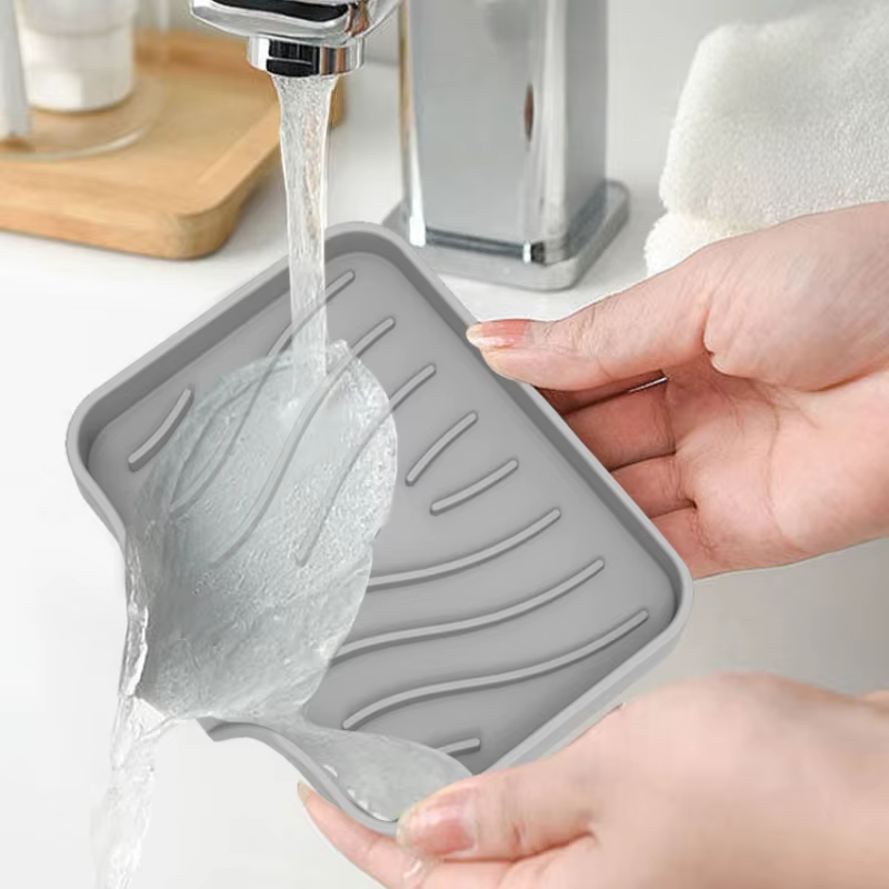 Porte-savon auto-drainant, économiseur de savon, égouttoir cascade porte-savon pour salle de bain, prolonge la durée de vie du savon, garde les barres de savon au sec et propre, 1 pièce