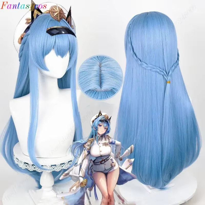 Nikke la déesse de la victoire casque Helen Cosplay perruque 85 cm