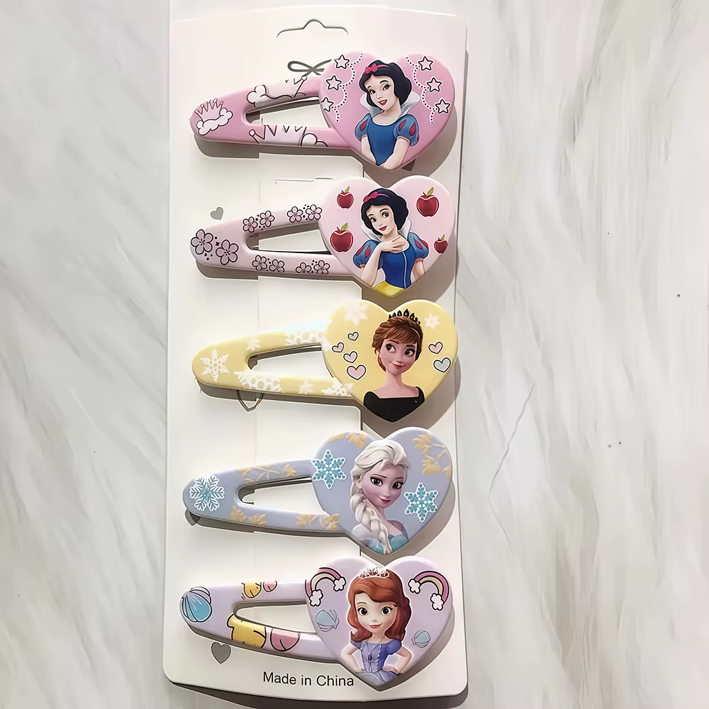 Lot de 5 pinces à cheveux latérales Elsa