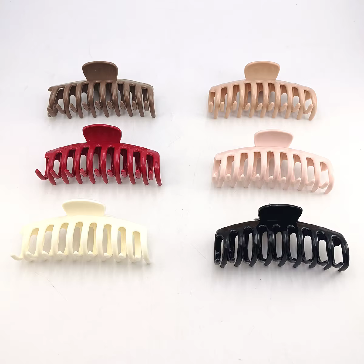 Sicone simplicité quille pince à cheveux pour femme couleur unie élégant requin
