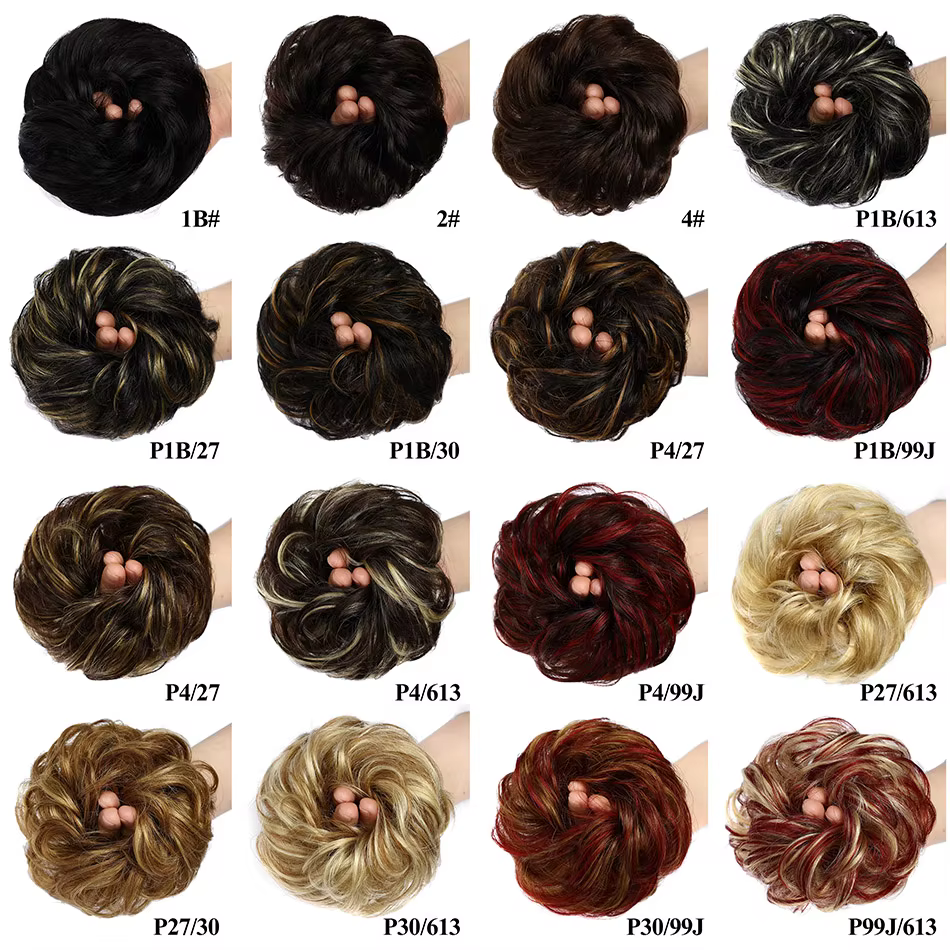 Chignons de cheveux humains Extensions queue de cheval postiche