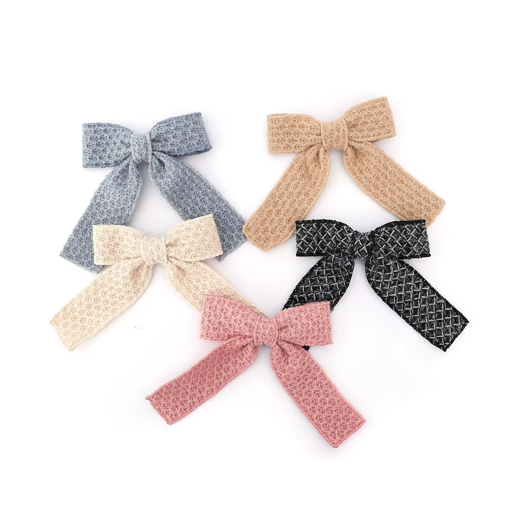 Bandeau à nœud en velours pour enfants
