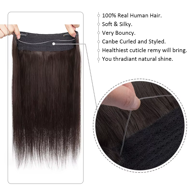Extensions de cheveux naturels Fish Line