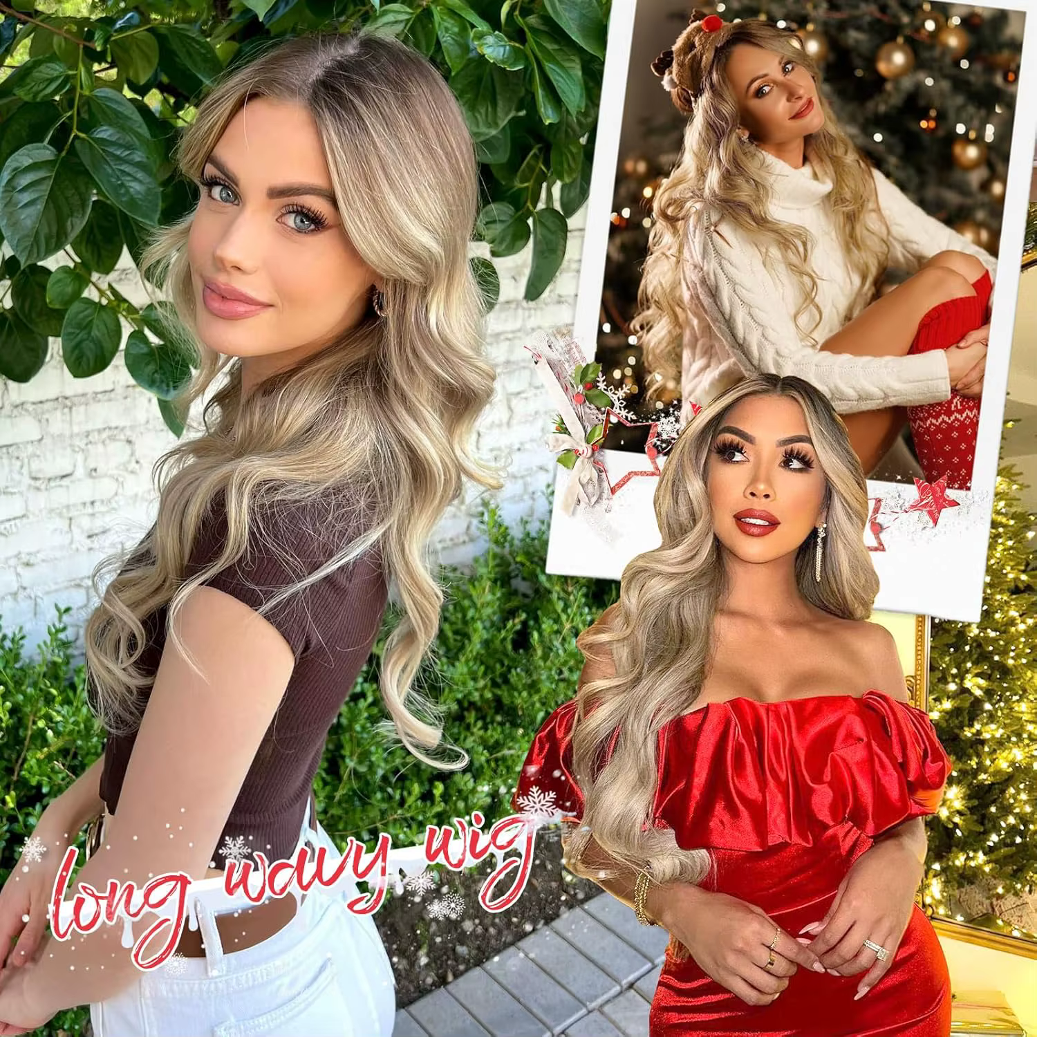 Perruque Lace Wig synthétique longue de 26 pouces