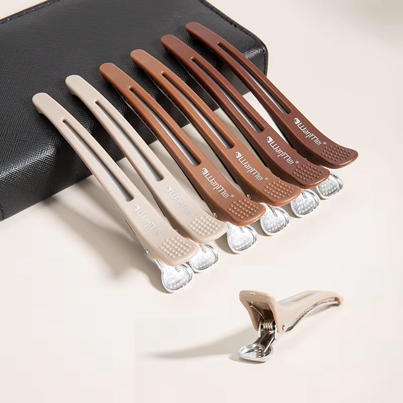 Pinces à cheveux professionnelles antidérapantes