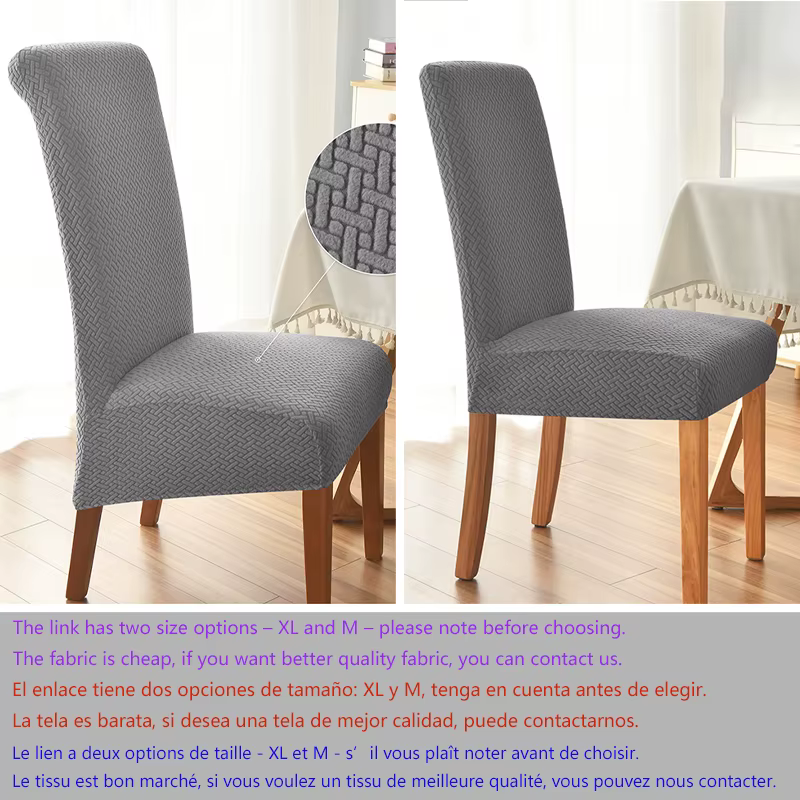 Housse de chaise en polaire extensible
