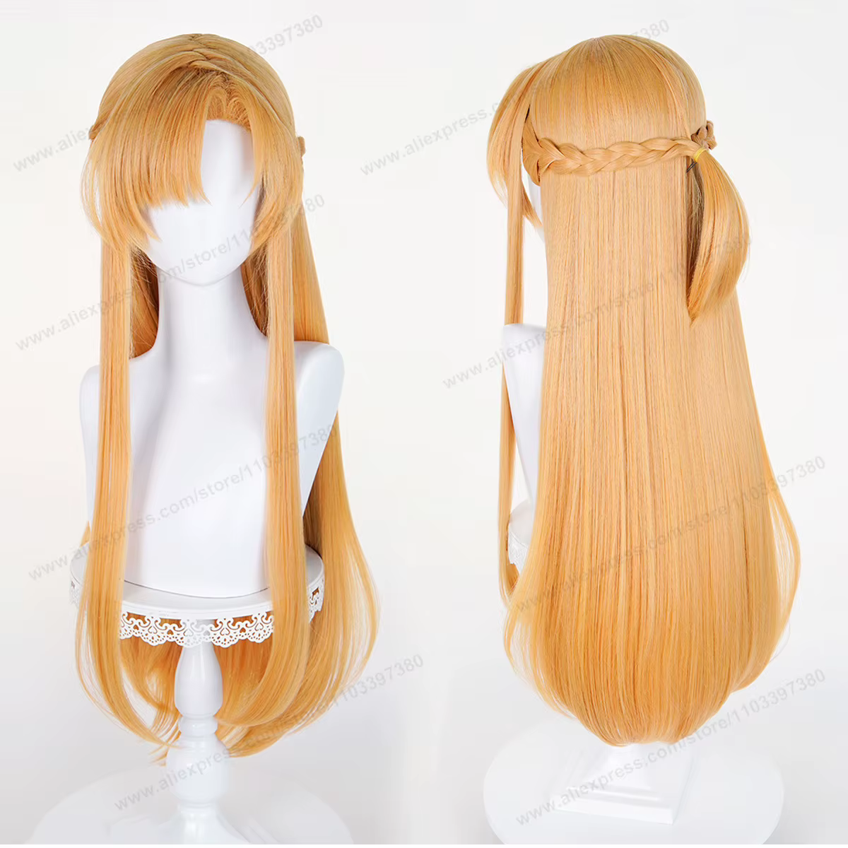Perruque de Cosplay Kirit Yuuki Asuna pour homme et femme