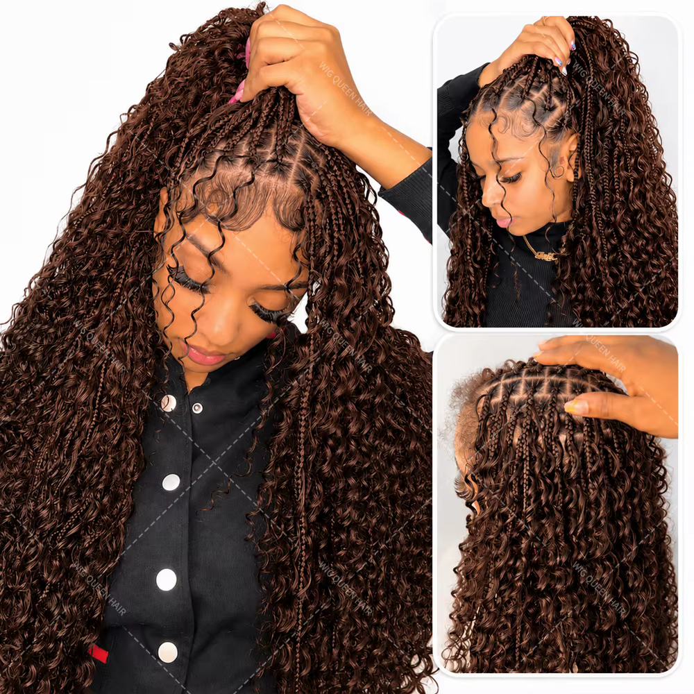 Extensions de cheveux au Crochet brun vague profonde