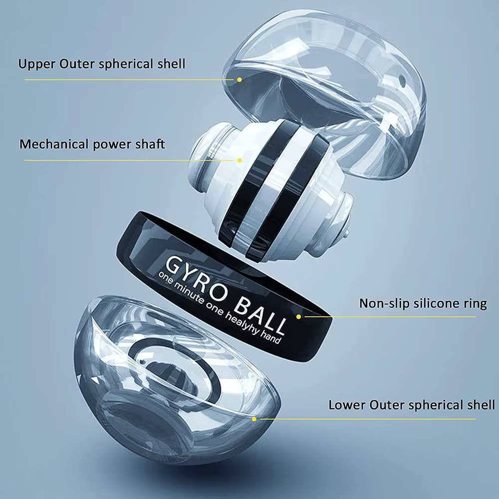 Entraîneur de puissance de boule gyroscopique de poignet à démarrage automatique, exercice d'avant-bras, dispositif de renforcement du poignet pour l'entraînement musculaire des bras et des doigts