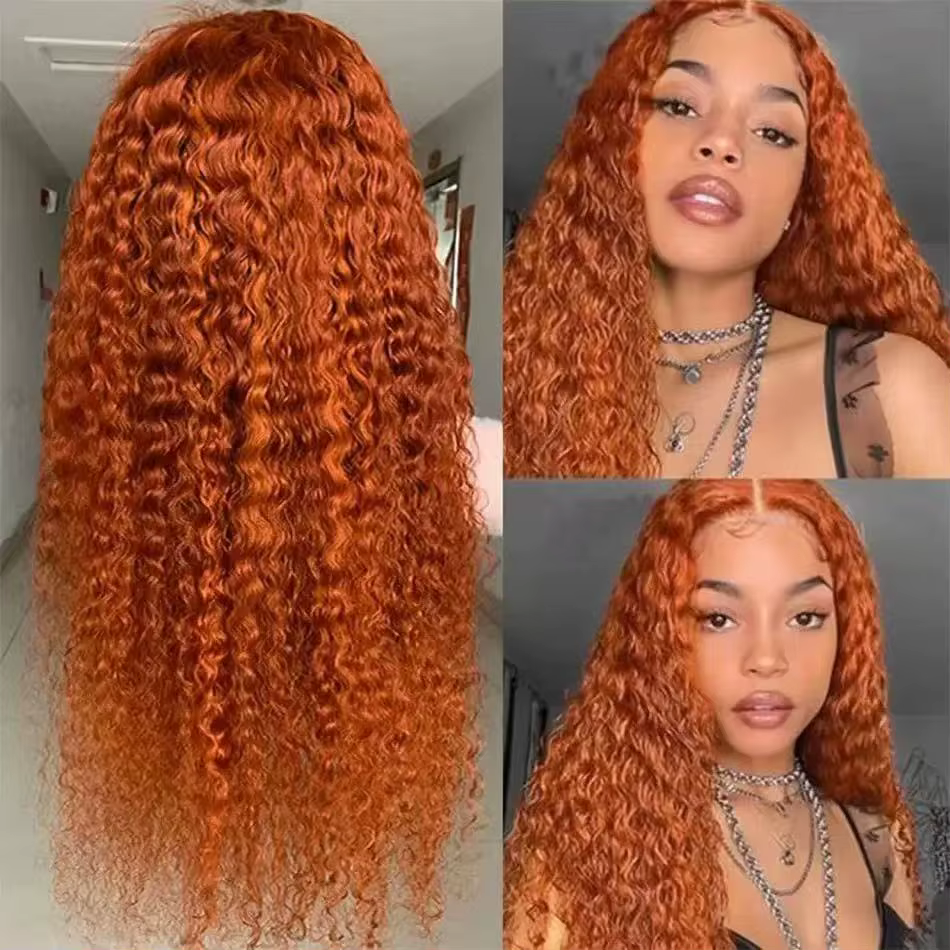 Perruque Lace Front Wig synthétique bouclée et longue