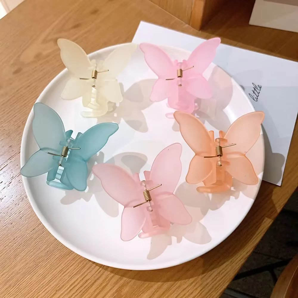 Barrettes papillon coréennes pour femmes et filles