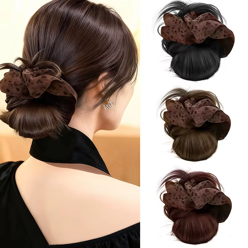 Extension de chignon synthétique en désordre
