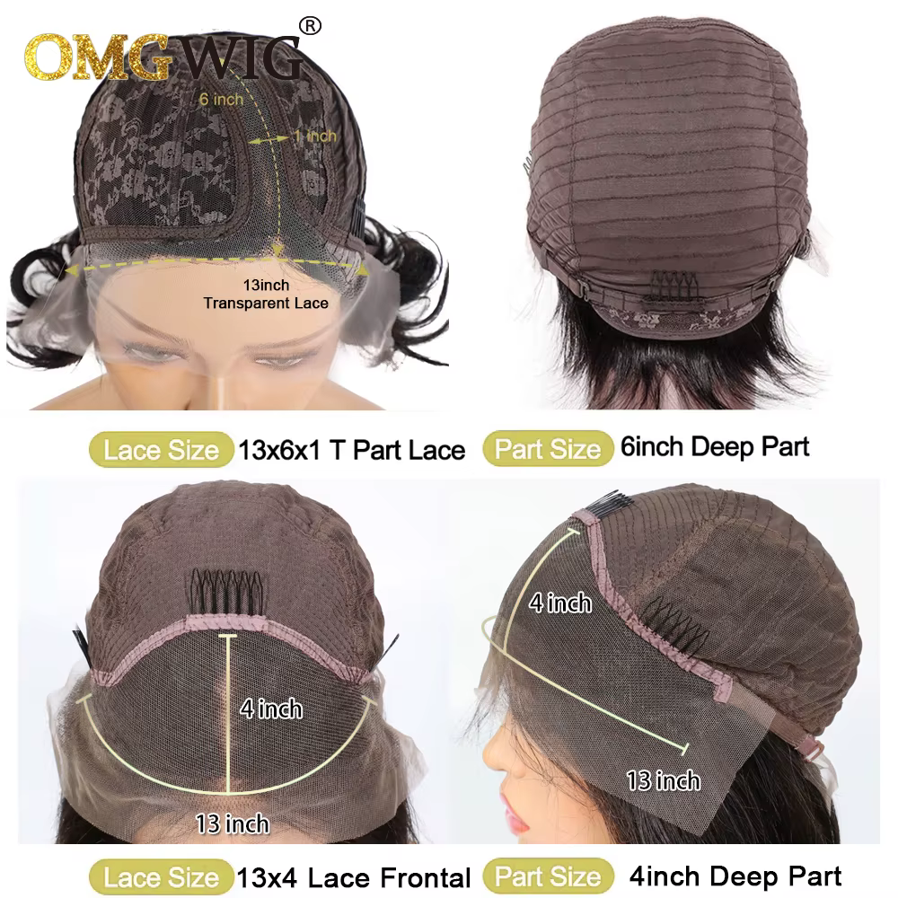 Perruque Lace Frontal Wig brésilienne Remy