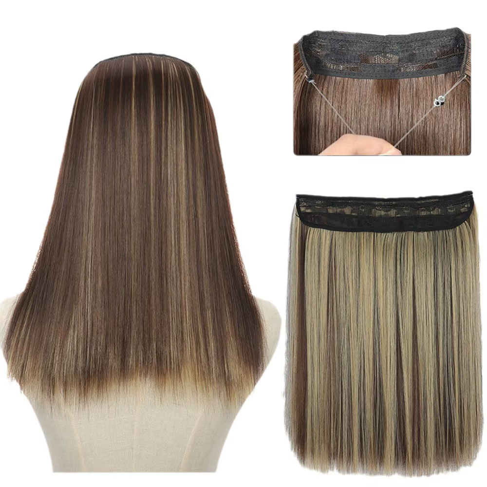 Extensions de cheveux invisibles 16/22 pouces avec bandeau