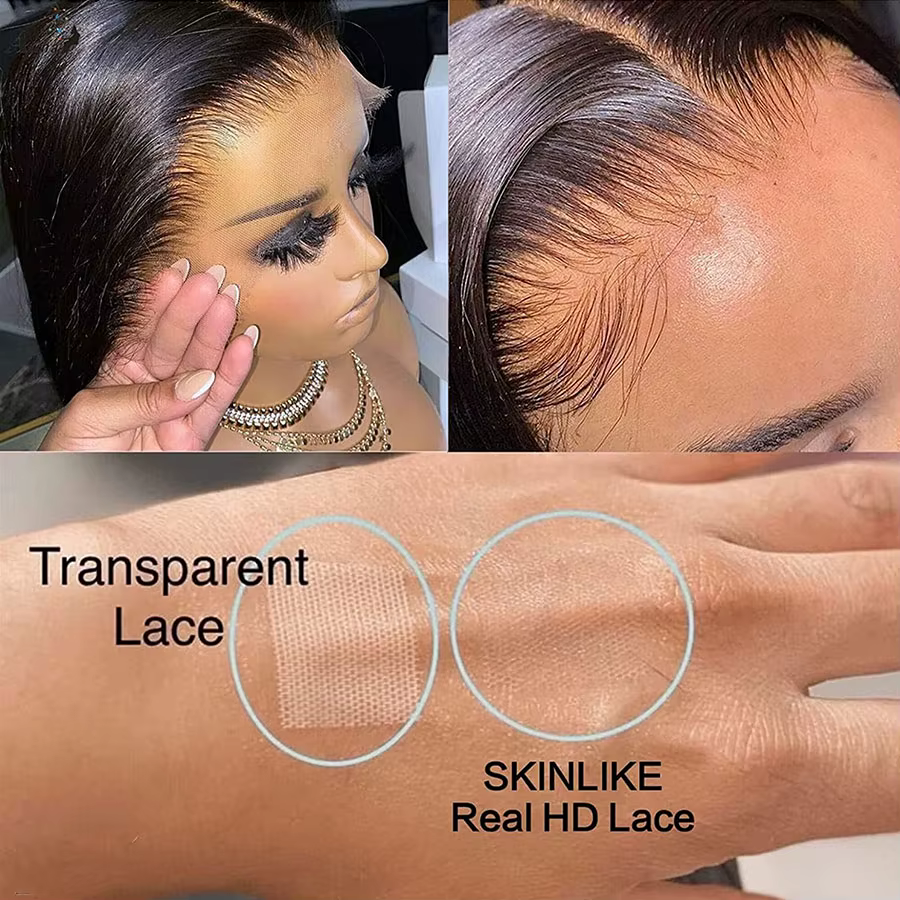 Perruque frontale complète en dentelle HD 13x6 Eva Hair