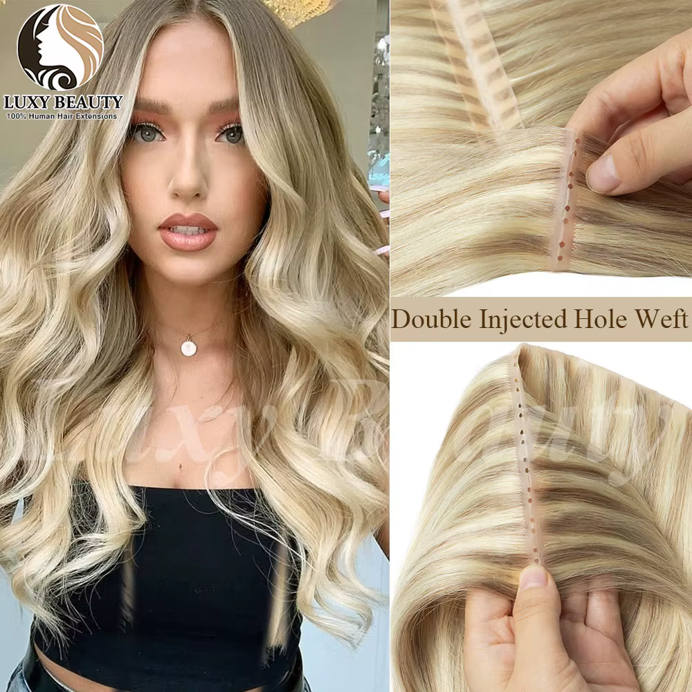 Extensions de cheveux humains Balayage Blond