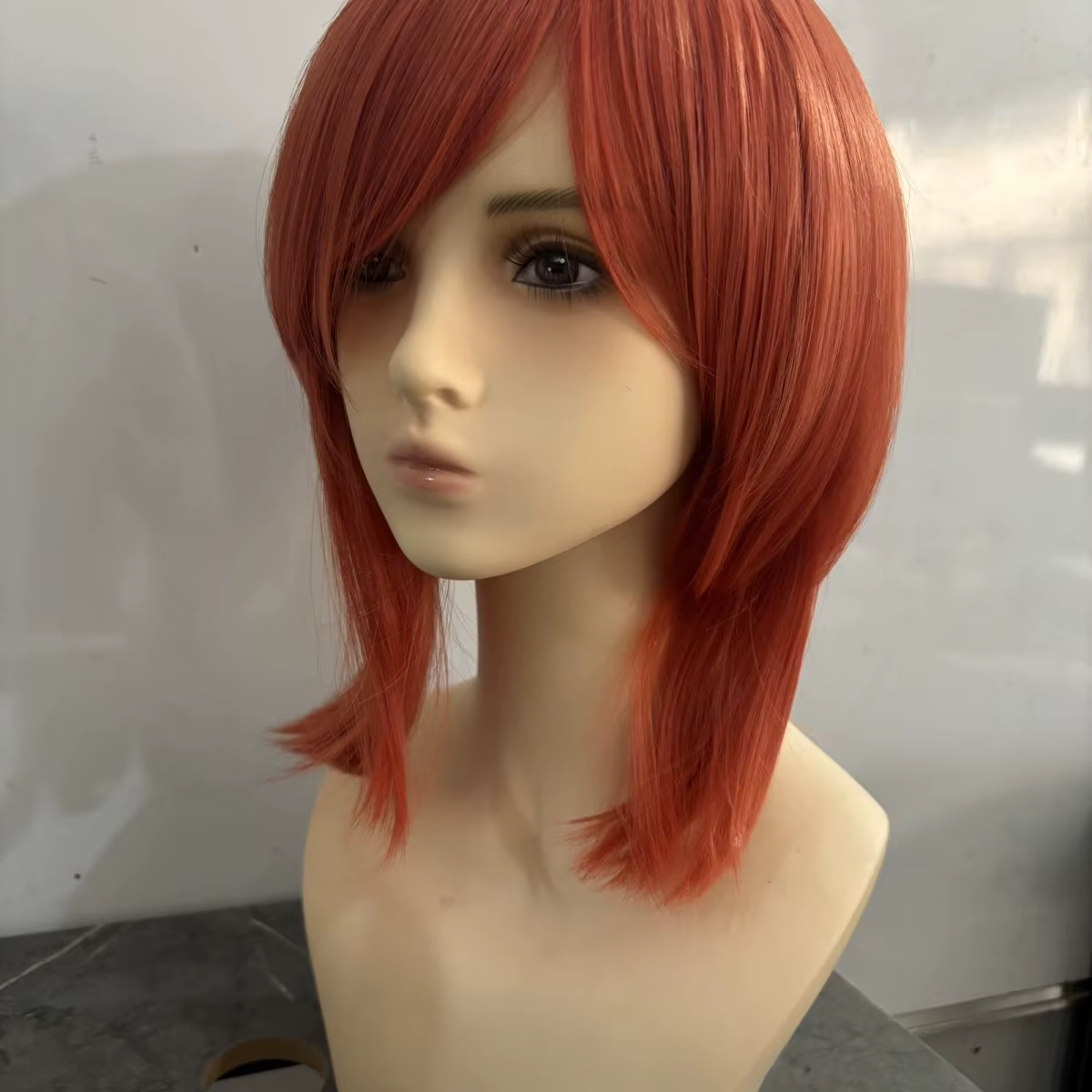 Ensemble de perruques de cosplay Gintama Kagura & Sougo Okita | Pack double avec cuir chevelu réaliste et filet à roses