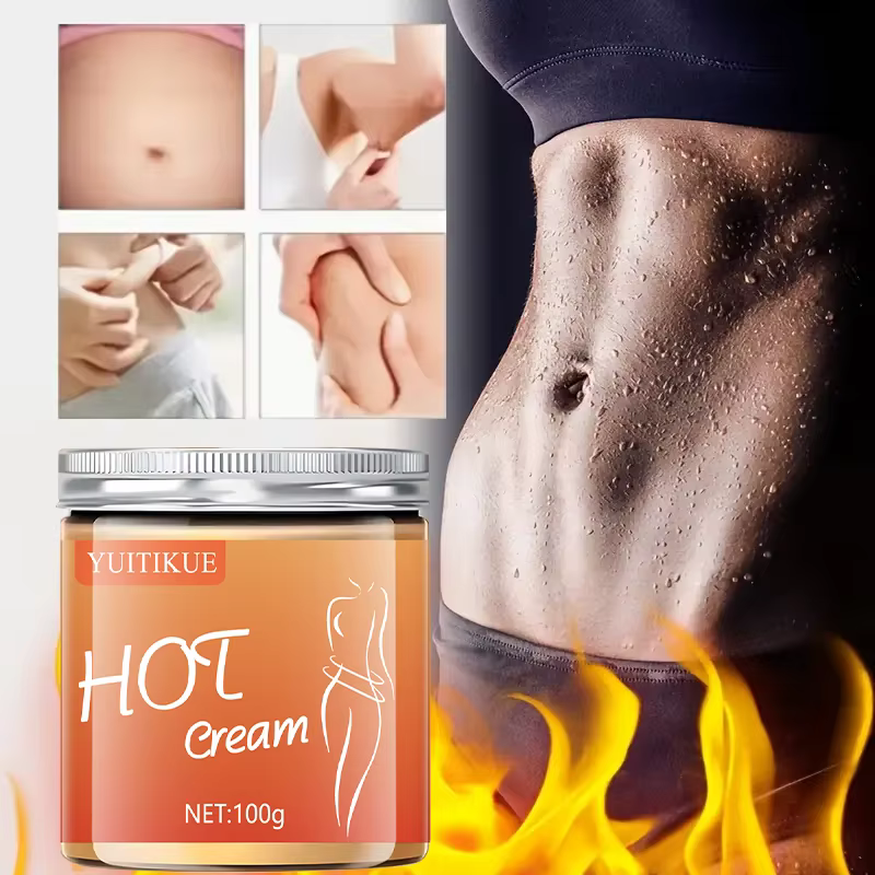 Crème raffermissante chaude 100g - partenaire d'entraînement, resserre la poitrine/bras/abdomen, hydrate et augmente la confiance, formule douce