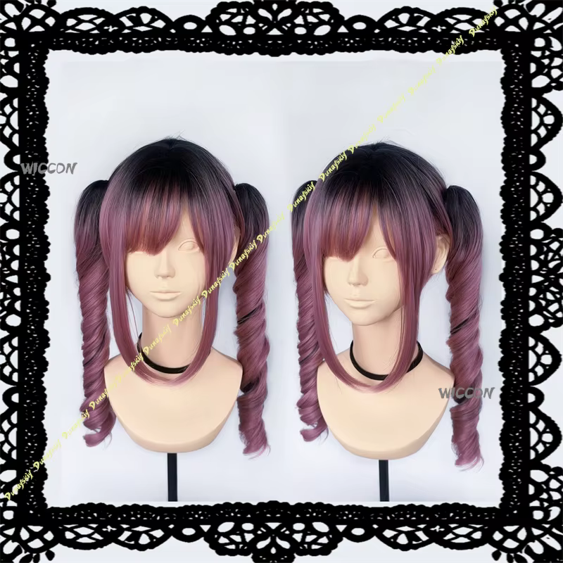 Perruque japonaise Lolita Jirai Kei à boucles romaines