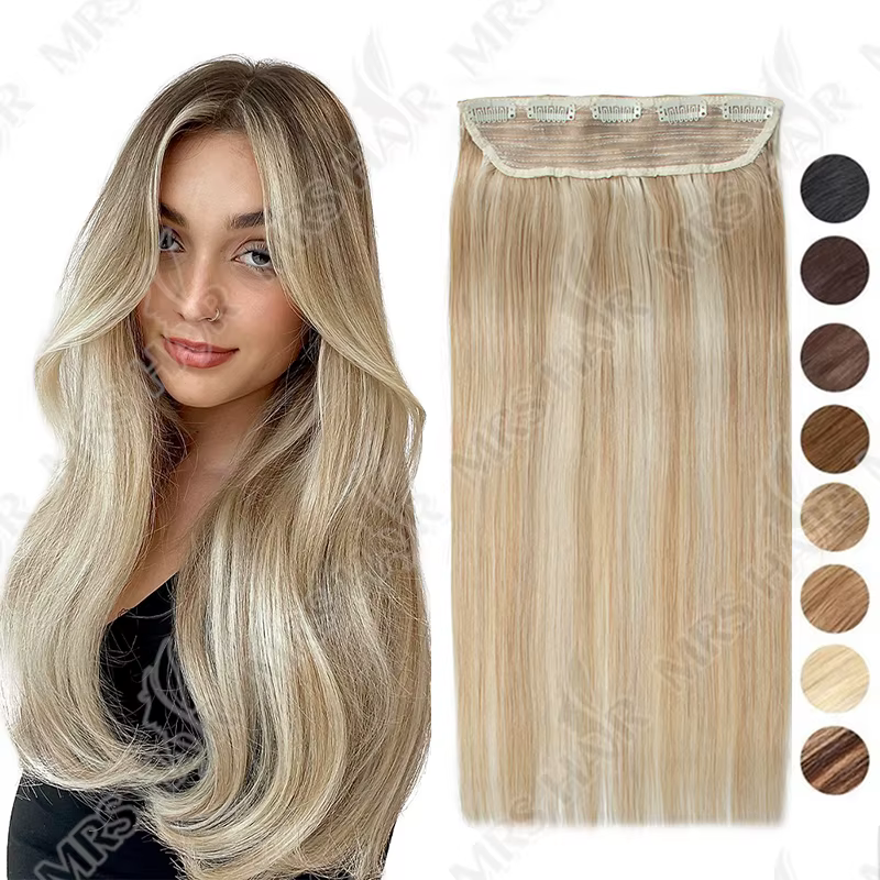 Extensions de cheveux humains à clips