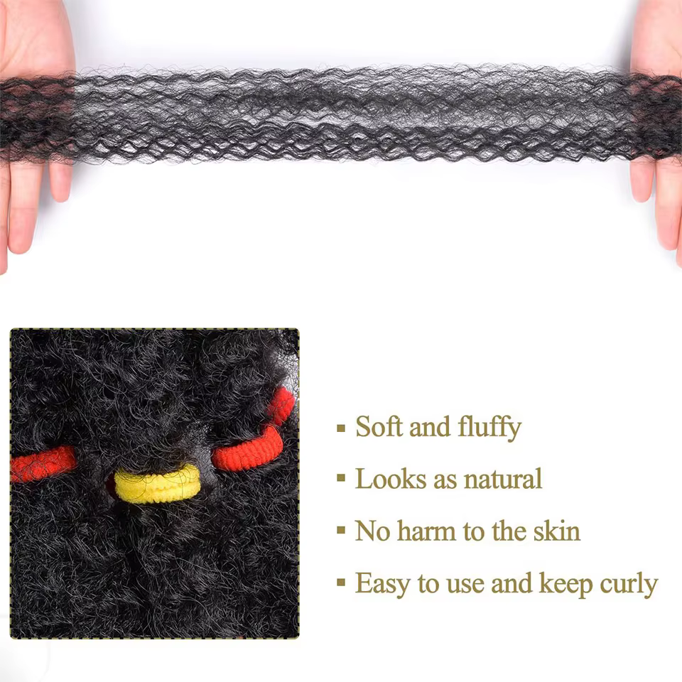 Perruque synthétique Afro Kinky 12 pouces