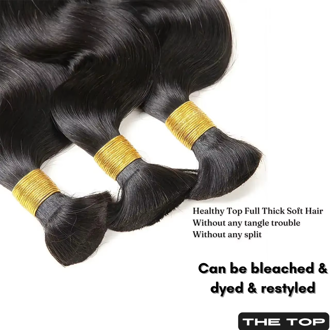 Vague de corps cheveux en vrac pour tressage 50G 100% Extensions