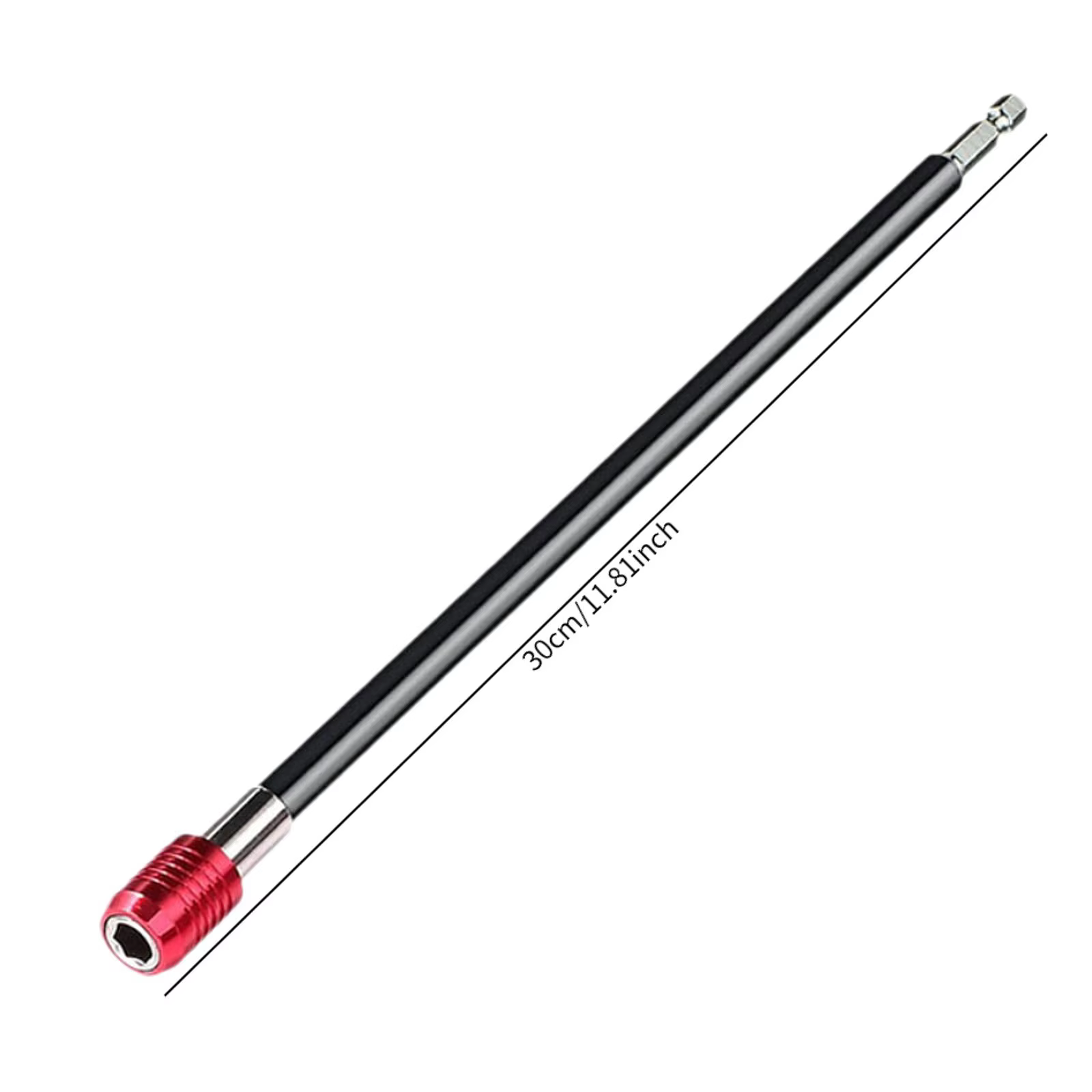 Porte-embouts de tournevis d'extension de foret 30cm outil d'extension de tournevis porte-embout d'extension de foret pour adaptateur de pilote de douille
