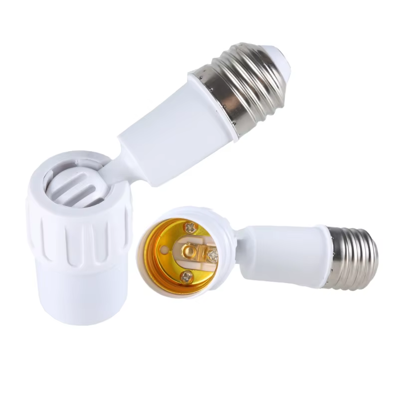 Adaptateur d'extension de douille E27 à E27, Extension Flexible, convertisseur réglable pour lampe encastrée LED