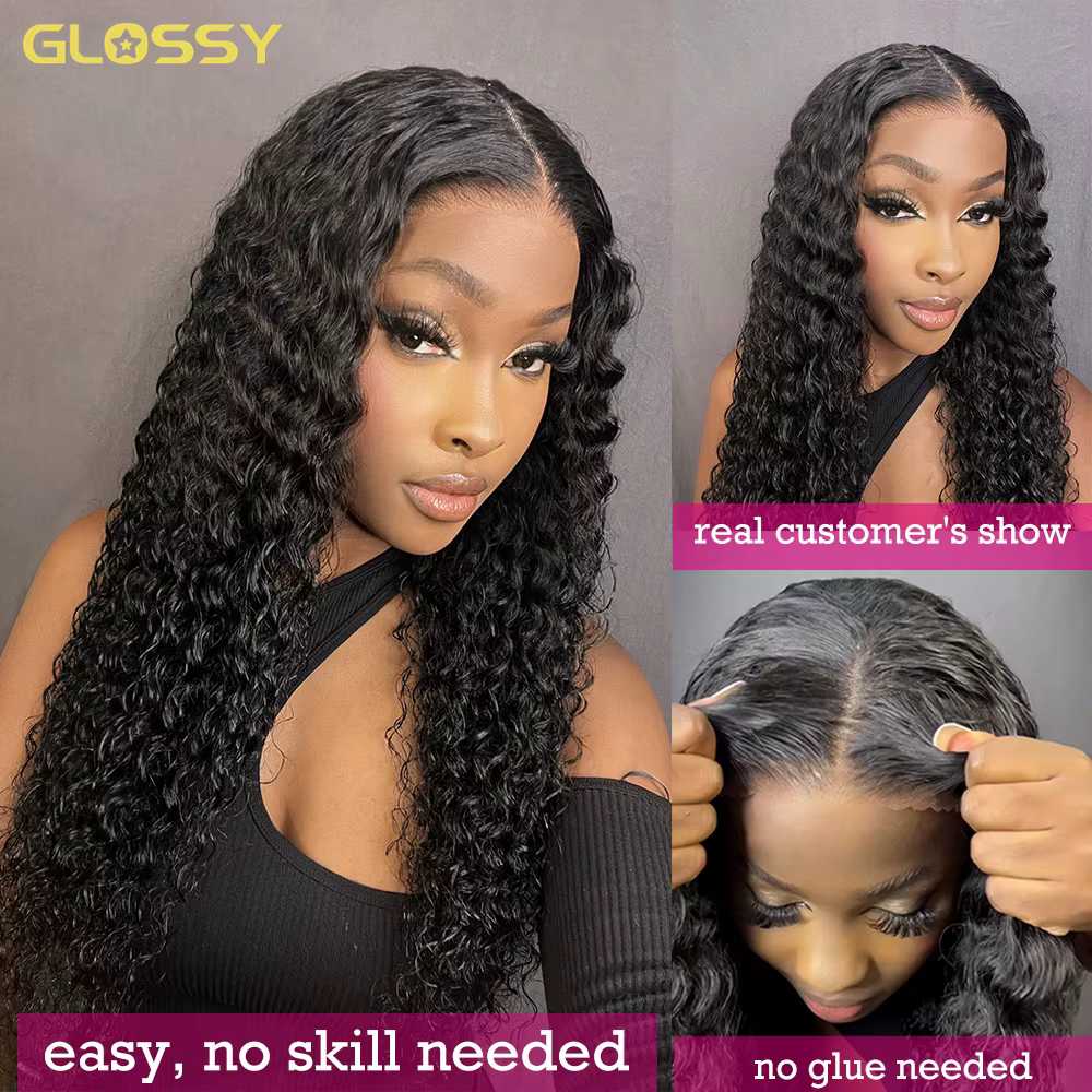Wear And Go – perruque Lace Front Wig naturelle bouclée sans colle