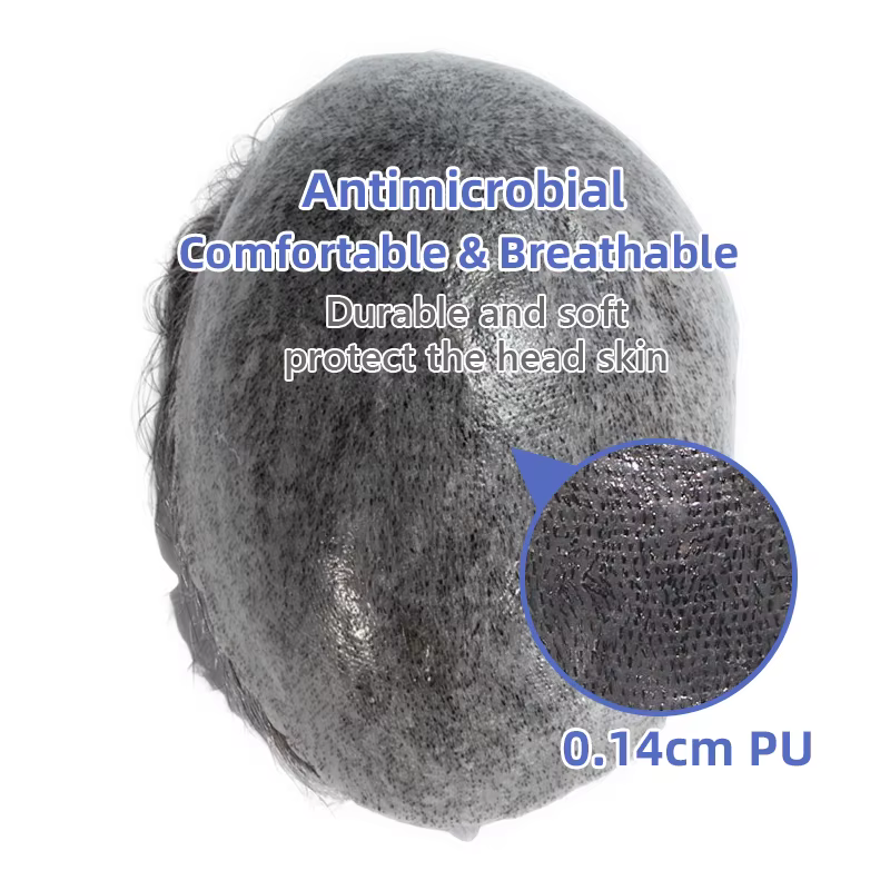 Prothèse capillaire pour homme avec nœuds