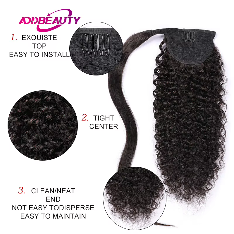 Extensions de cheveux humains à clips
