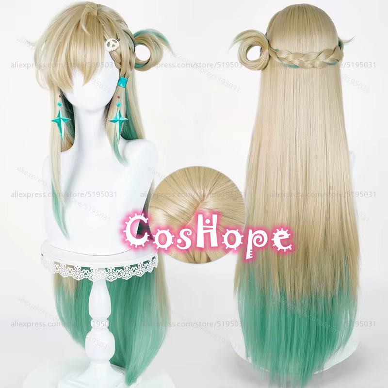 Lynae – perruque de Cosplay synthétique longue de 90cm