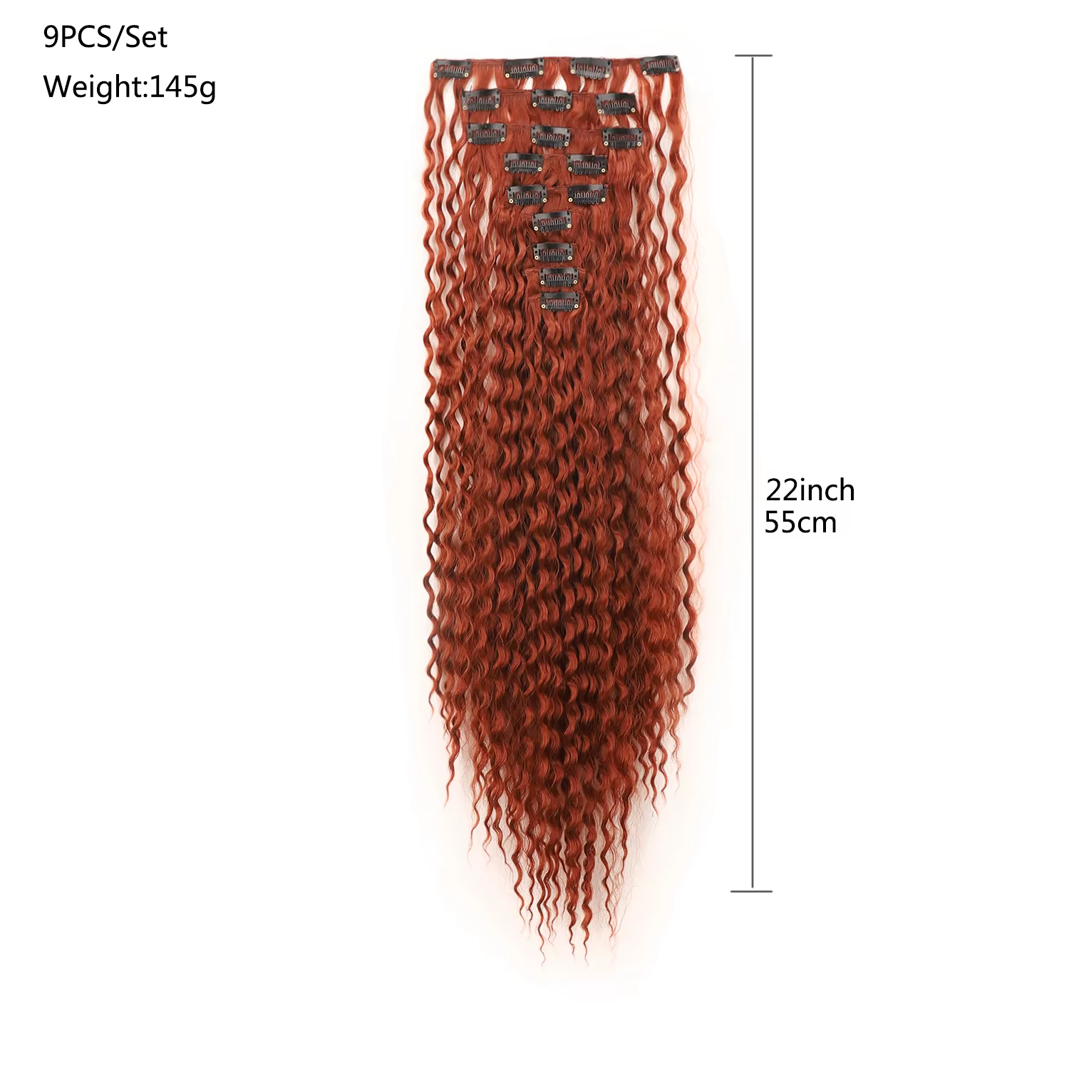 Extensions de cheveux synthétiques bouclés et épais