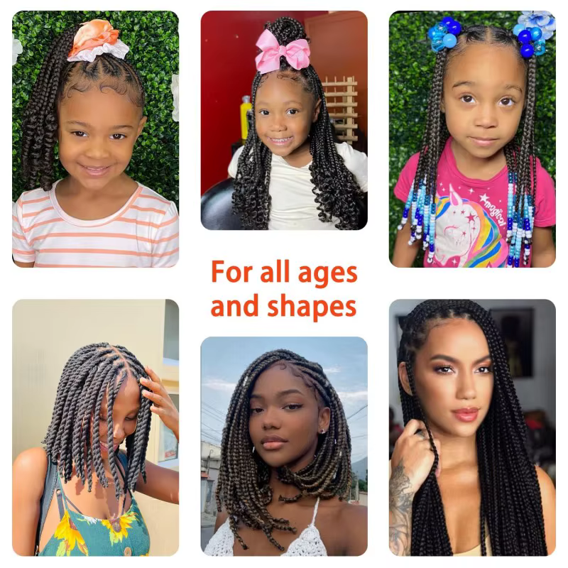 Extensions de cheveux en laine brésilienne pour tresses africaines
