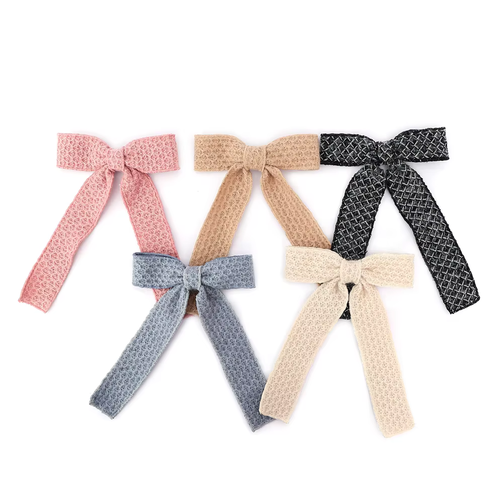 Bandeau à nœud en velours pour enfants