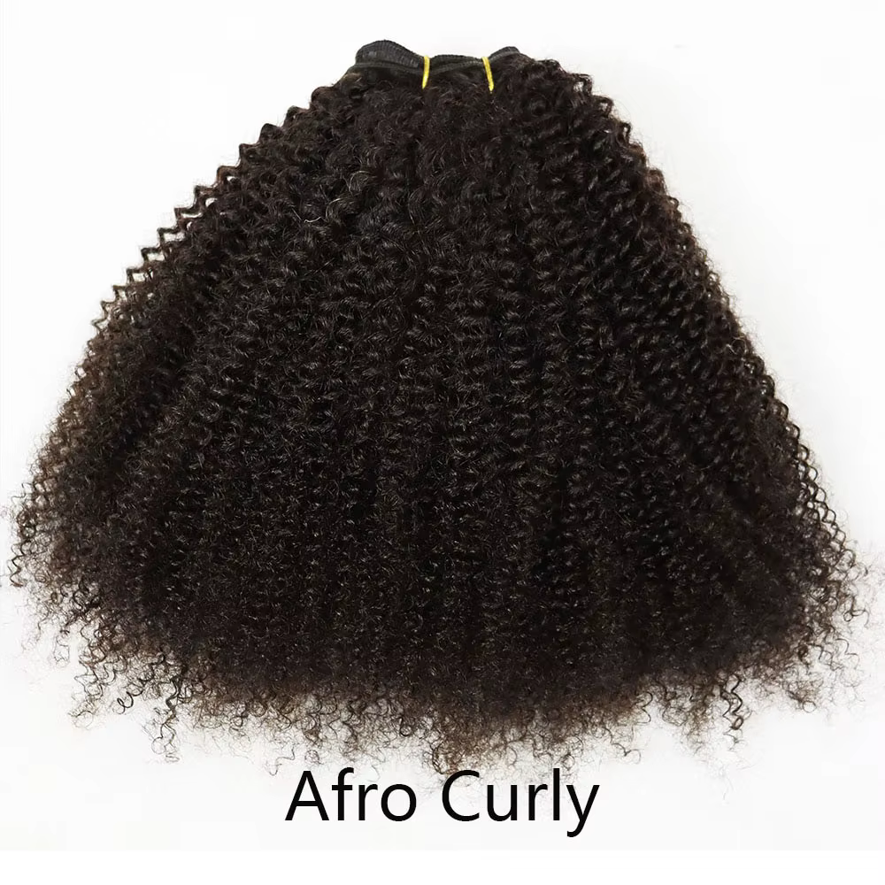 Cheveux vierges crus brésiliens 4B Afro crépus bouclés armure paquets couleur naturelle 4C