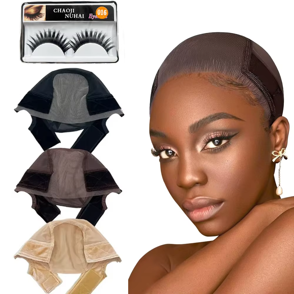 Bonnet de perruque antidérapant pour femmes et faux cils, bonnet de poignée de perruque avant en dentelle HD avec bande réglable | Respirant et sans colle