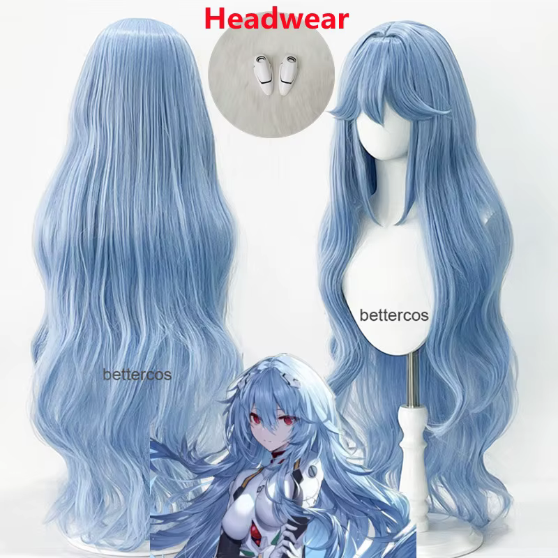 Perruque de Cosplay Ayanami Rei de haute qualité
