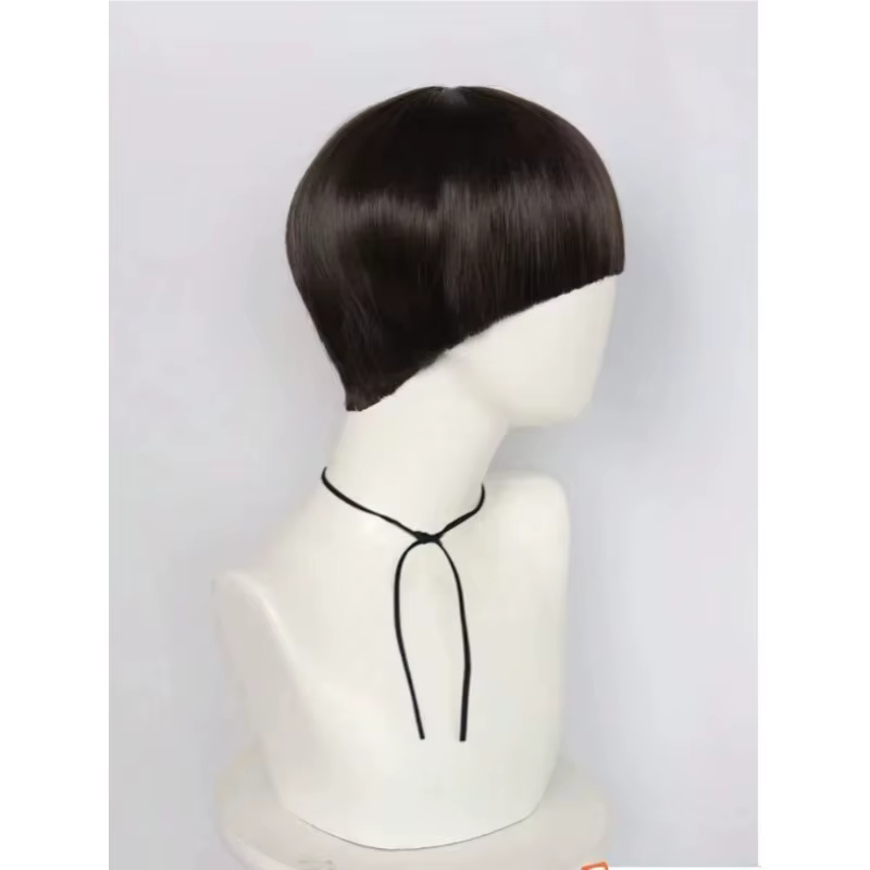 Perruque de cosplay courte marron pour hommes
