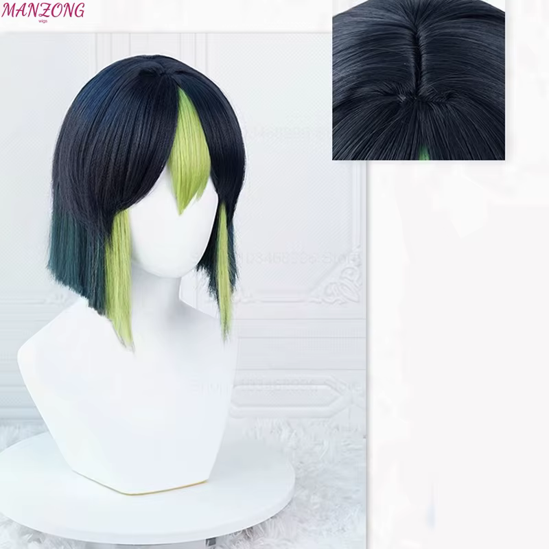 Perruque de Cosplay Tighnari pour Femme