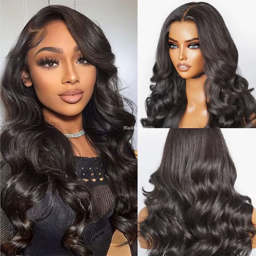 Cheveux brésiliens 5x5 haut en soie pleine dentelle perruque