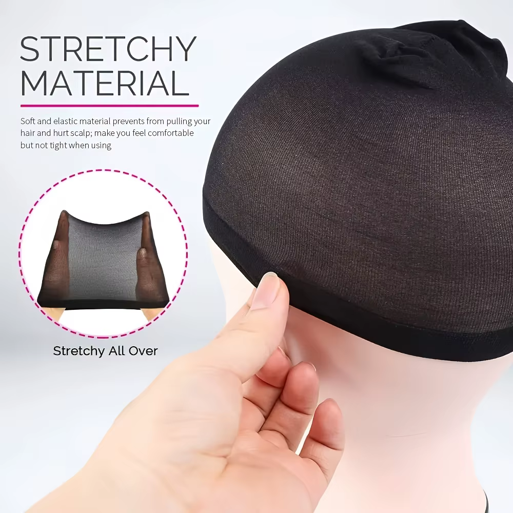 2 pièces/sac, bonnet de perruque en maille tissée