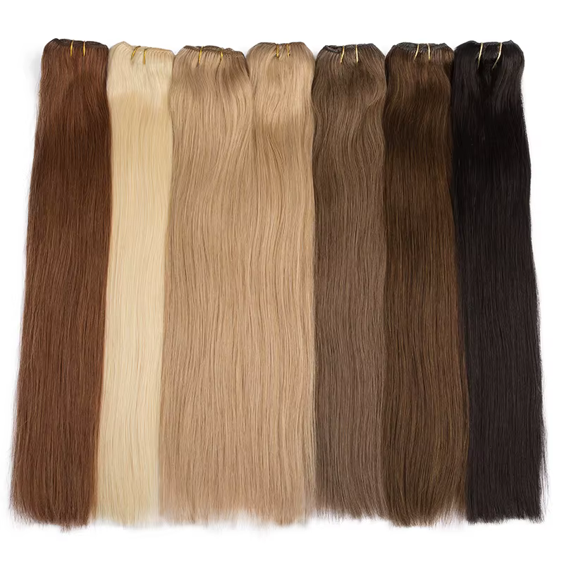 Clip de longueur personnalisé dans les extensions de cheveux 100%