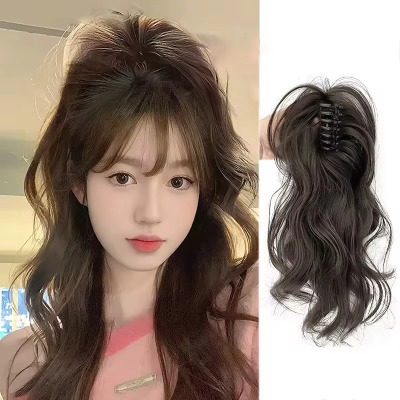 12 pouces/30CM pince à griffe synthétique en queue de cheval Extensions de cheveux