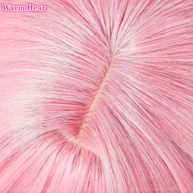 Nouveau! Perruque de cosplay Anime Momoi Airi longue de 78 cm, rose, double queue de cheval, cheveux synthétiques résistants à la chaleur, perruques pour fête d'Halloween + un bonnet de perruque
